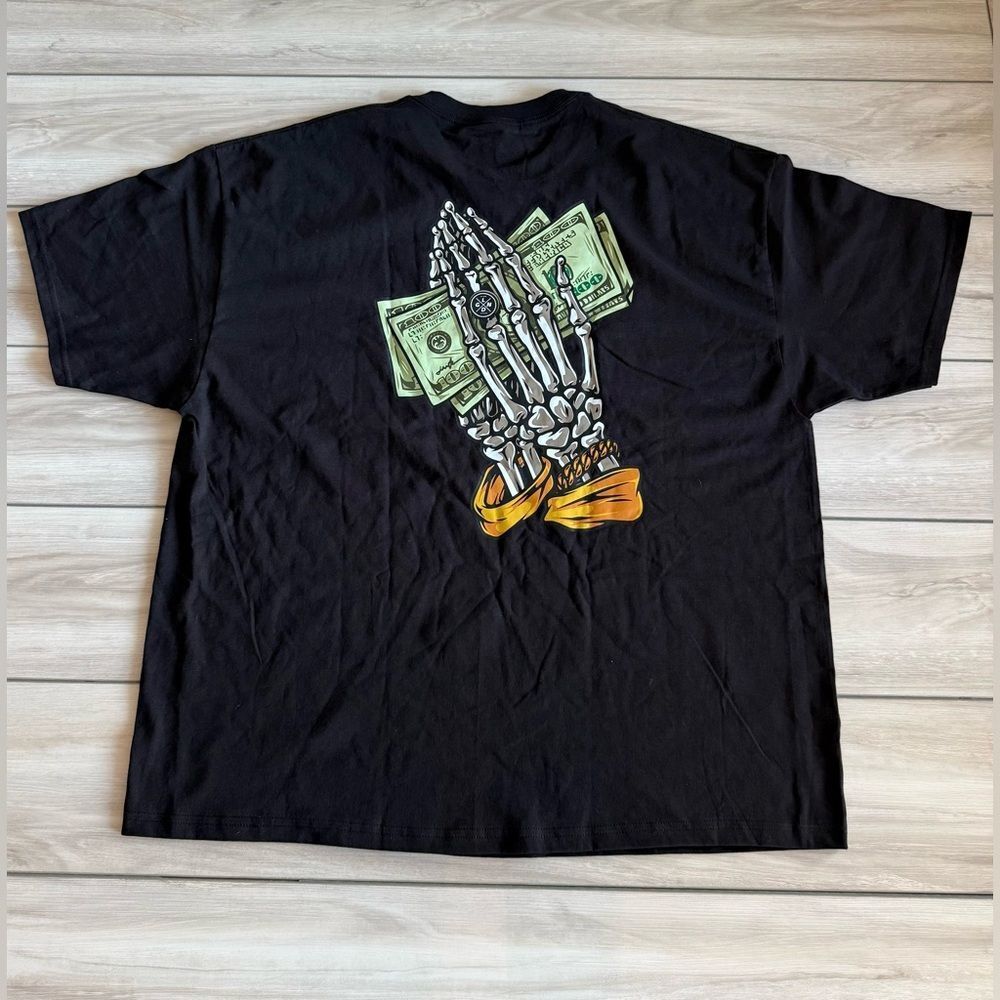 LGND Supply Co Skeleton Hand With Cash T-Shirt Black 3X NWT